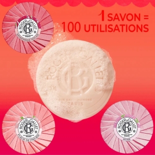 ROGER & GALLET - Coffret  Trio Savons Figuier/Gingembre/Rose 3 X 100 gr + 1 Boîte à Savon Offerte
