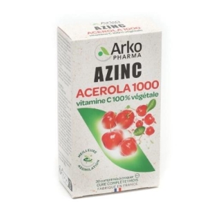 ARKOPHARMA - Azinc Acerola 1000 - Comprimés à croquer