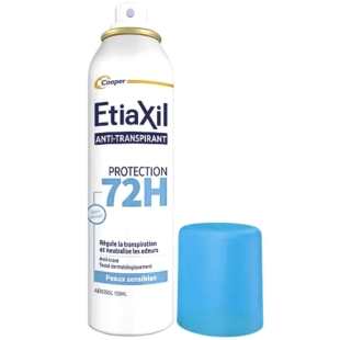 ETIAXIL - Anti-transpirant 72H - Régule la transpiration et neutralise les odeurs - Spray 150 ml