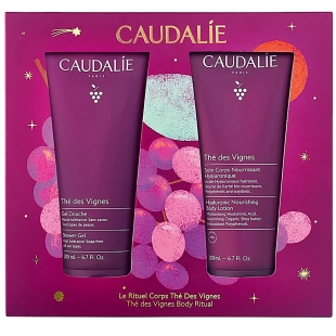 CAUDALIE Coffret Noël Rituel Corps Thé des Vignes Gel Douche 200 ml + Soin Corps 200 ml