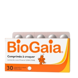 BioGaia Probiotiques Arôme Citron (30 cp à croquer) - L.Reuteri ProTectis