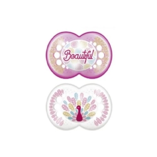 MAM Sucette DECOR ANIMAUX 18MOIS+ (Lot de 2 sucettes) 