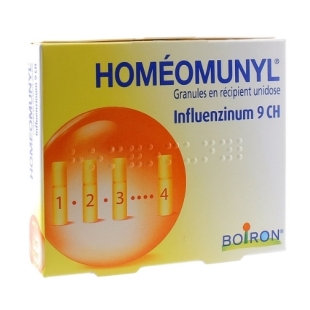 BOIRON - Homéomunyl Influenzinum 9CH 2025-2026 4 Doses Granules