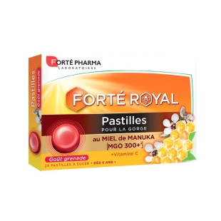 Forté Royal - 24 Pastilles pour la Gorge au Miel de Manuka - Forté Pharma