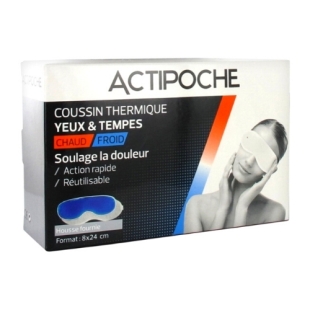 ACTIPOCHE Coussin Thermique Masque Yeux et Tempes (8x24 cm)