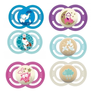 MAM Sucette PERFECT 6MOIS+ (lot de 2 sucettes) Motifs NATURE