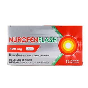 NUROFENFLASH 400mg (ibuprofène) boîte de 12 comprimés