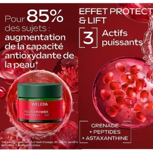 WELEDA - Youth Power Crème de nuit Grenade - Pot 40ml