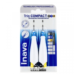 INAVA TRIO Compact Brossettes interdentaires ISO 0/1/2 (espaces étroits)