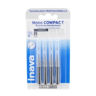 INAVA 4 Brossettes interdentaires Mono Compact 0.6mm ISO0 NOIR