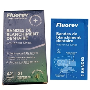 FLUOREV - 42 Bandes de Blanchiment Dentaire