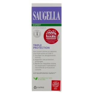 SAUGELLA - Soin Lavant Intime Triple Protection - Flacon 250ml