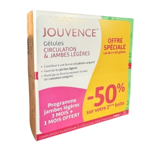 JOUVENCE DE L'ABBE SOURY Circulation & Jambes Légères (2x60 gélules)