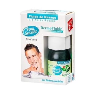 DERMOFLUIDE - Fluide de rasage et Après rasage Aloe Vera Peau Sensible - 2x30 ml