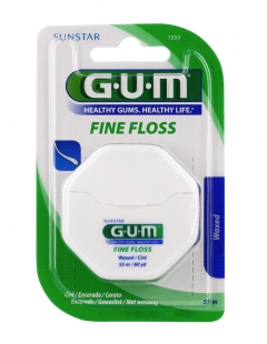 GUM Butlerweave Fil Dentaire FIN ciré (référence n° 1555)