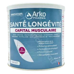 Arkopharma Santé Longévité Capital Musculaire pour préserver la masse musculaire, améliorer la force et soutenir la récupération