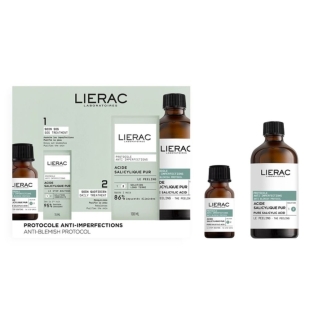 LIERAC - Coffret Duo Anti-Imperfections - Stop Boutons 15ml & Peeling 100ml