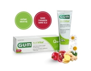 GUM ACTIVITAL Dentifrice Q10 Tube 75 ml