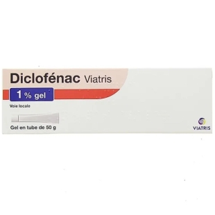 DICLOFENAC - 1% Gel Tube 50 g Anti-Inflammatoire - Soulage entorses, douleurs musculaires et arthrose (Générique de Voltarène) - Viatris