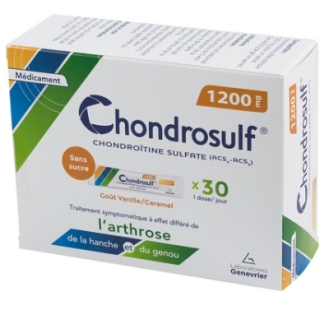 CHONDROSULF 1200 mg (gel oral - 30 sachets gout vanille-caramel) Arthrose