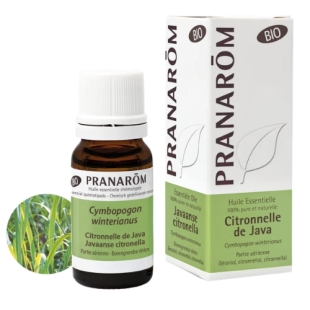 huile essentielle citronnelle java pranarom bio citronnée aromathérapie répulsif naturel