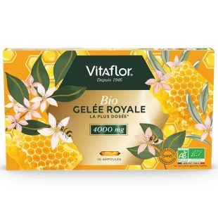 VITAFLOR BIO Gelée Royale 4000MG (10 ampoules de 15ml)