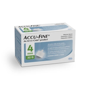 ACCU FINE - Aiguilles à Stylo Insuline - 32g - 4mm - 100 Aiguilles