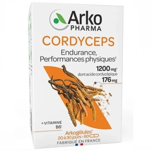 ARKOGELULES - Cordyceps Endurance Performances Physiques - 60 gélules