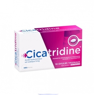 Cicatridine Cicatrisation et Sécheresse intime (10 ovules vaginaux)