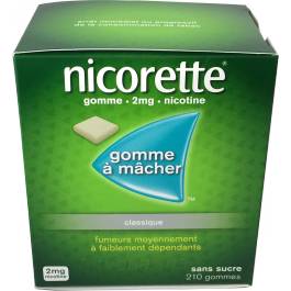 NICORETTE 2mg - Goût ORIGINAL Sans Sucre - 210 Gommes