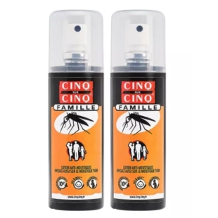 5/5 CINQ sur CINQ Famille - Lotion Anti-Moustiques - spray 2x100ml