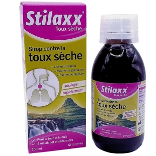 STILAXX - Sirop Toux Sèche 100 ml - Lehning - Apaise la toux sèche et calme la gorge.