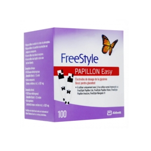 FREESTYLE Papillon Easy - 100 Bandelettes de Dosage Glycémie