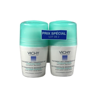 VICHY TRAITEMENT ANTI-TRANSPIRANT 48H en bille LOT DE 2X50ml