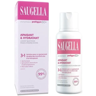 SAUGELLA - Poligyn 50+ Soin Lavant Intime Quotidien Apaisant et Hydratant 250 ml