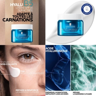 LA ROCHE POSAY - Hyalu B5 Crème Suractivée SPF 30 - Pot 50 ml