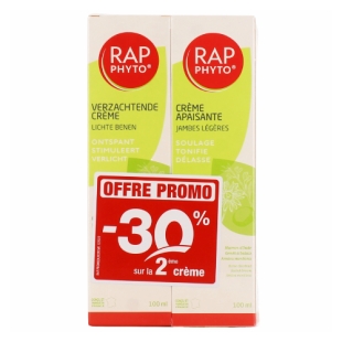 Rap Phyto Crème Apaisante Jambes Légères 2x100ml PROMO