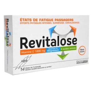 REVITALOSE - Fatigue Passagère, 14 Doses de 2 Ampoules