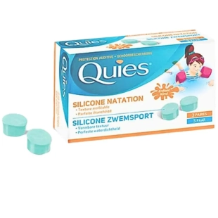 QUIES - Protection Auriculaire Enfant Natation en Silicone - 3 paires.