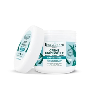 BEAUTERRA - Crème Universelle Hydratante à l'Aloe Vera - 400ml