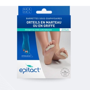 EPITACT Barrettes Sous-Diaphysaires Orteils- Taille S Femme