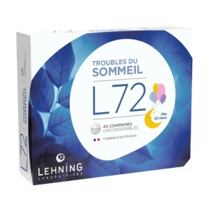 Lehning L72 Troubles du Sommeil Enfant 40 comprimés