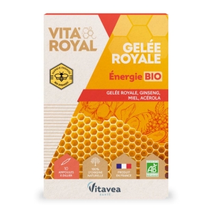 Vitavea Vita'Royal Énergie Gelée Royale Bio - 10 ampoules