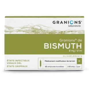 GRANIONS de Bismuth (Bi) boîte de 10 ampoules de 2 ml