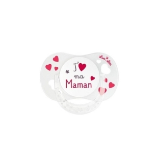 LUC ET LÉA Sucette Anatomique 0-6 mois J'aime ma Maman