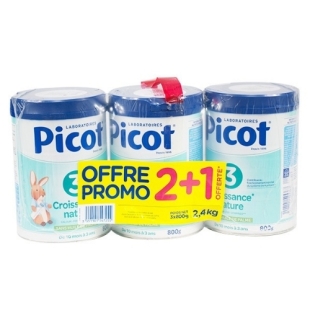 PICOT Lait Croissance 3ème Âge (Lot 3x800g)
