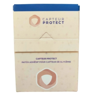 Capteur Protect - Patch Adhésif Bleu Pour Capteur de Glycémie x4