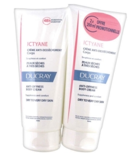 DUCRAY Ictyane Crème Emolliente Nutritive (LOT 2 x 200ml) PROMO