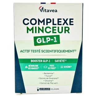 Boîte Vitavea Complexe Minceur GLP-1 60 gélules - berbérine - chrome - contrôle de l'appétit - glycémie