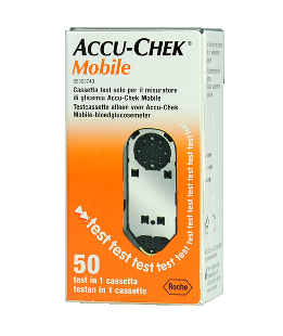 ACCU CHEK MOBILE Cassettes Mesure Glycémie (2 cassettes=100 glycémies) Accuchek